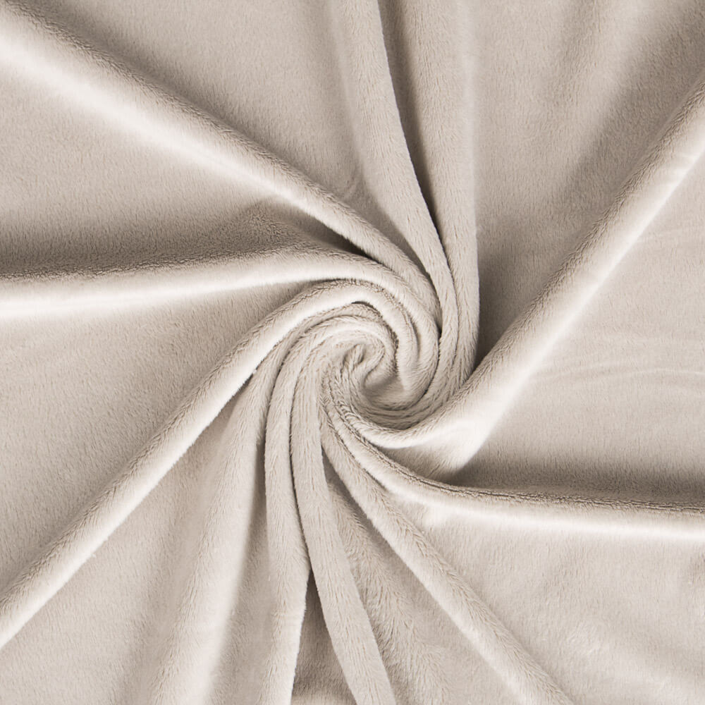 Minky Weich Taupe Grau Oeko Tex - Ribes y Casals