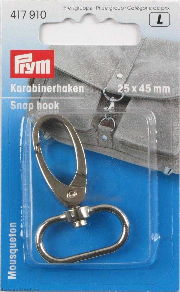 Silber Karabiner 25x45mm Prym - Ribes y Casals
