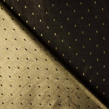 Brokat Plumeti Schwarz Gold - Ribes y Casals