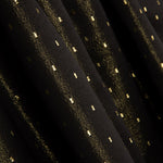 Brokat Plumeti Schwarz Gold - Ribes y Casals