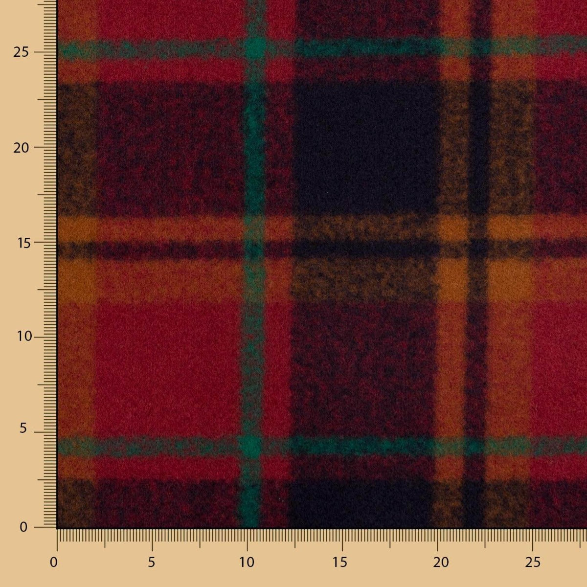 Polyester Mufflon Rot Quadrat - Ribes y Casals