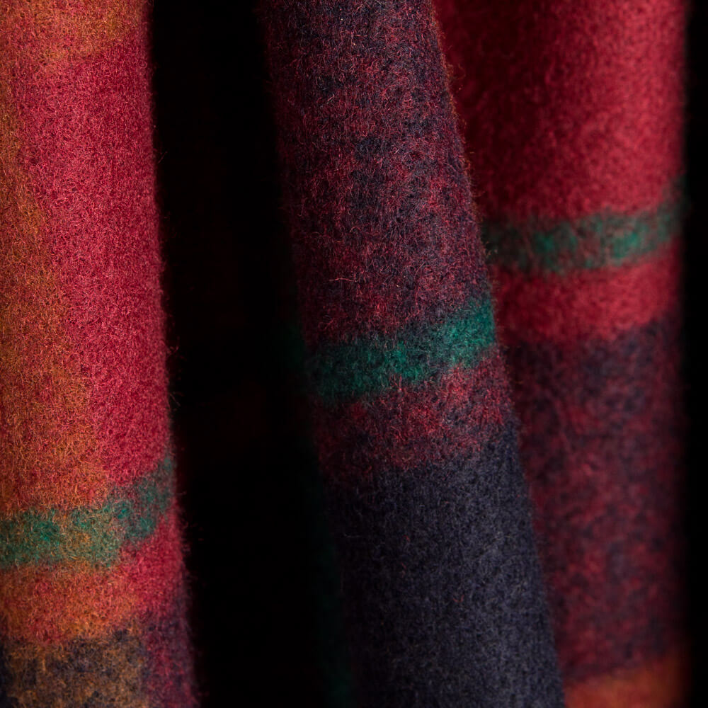 Polyester Mufflon Rot Quadrat - Ribes y Casals
