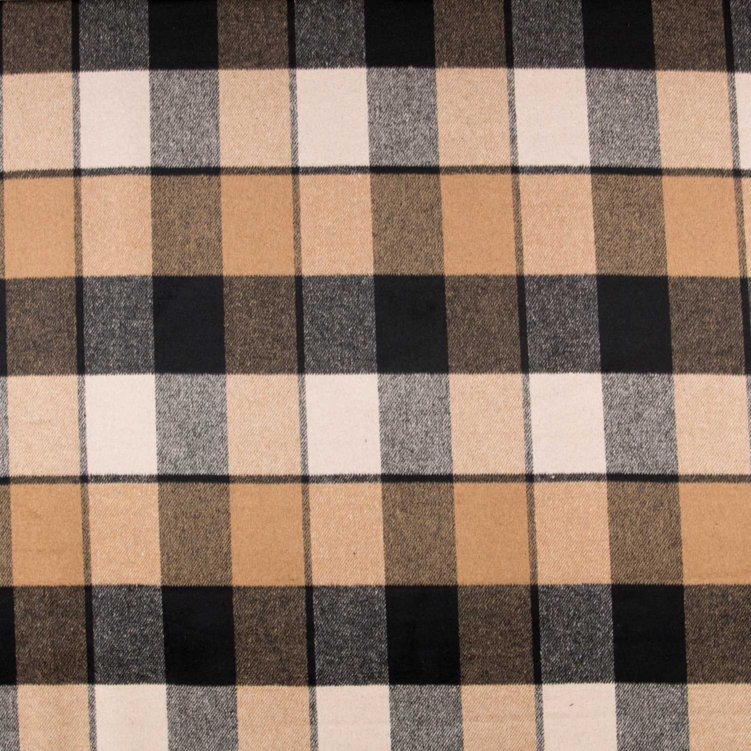 Mufflon Plaid Kamel Schwarz - Ribes y Casals