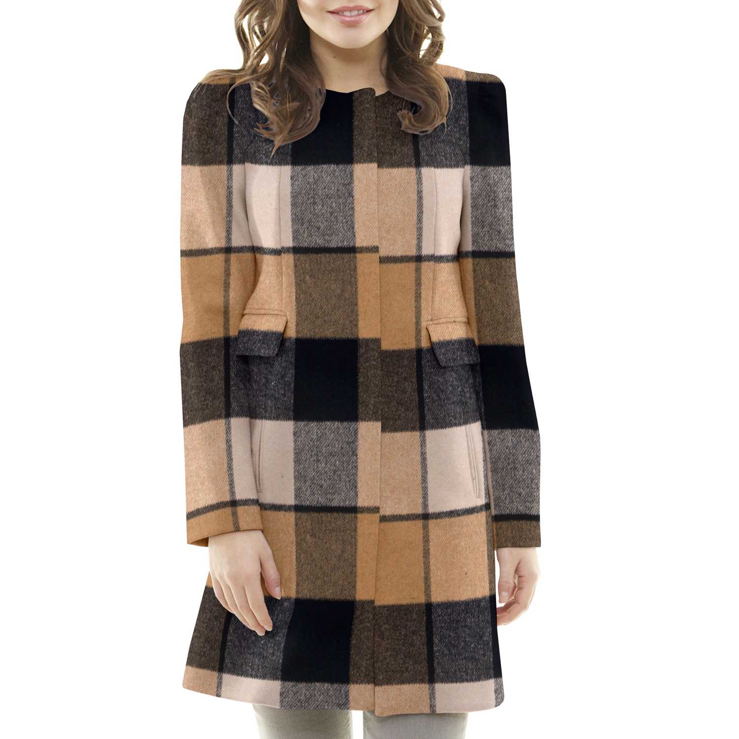 Mufflon Plaid Kamel Schwarz - Ribes y Casals