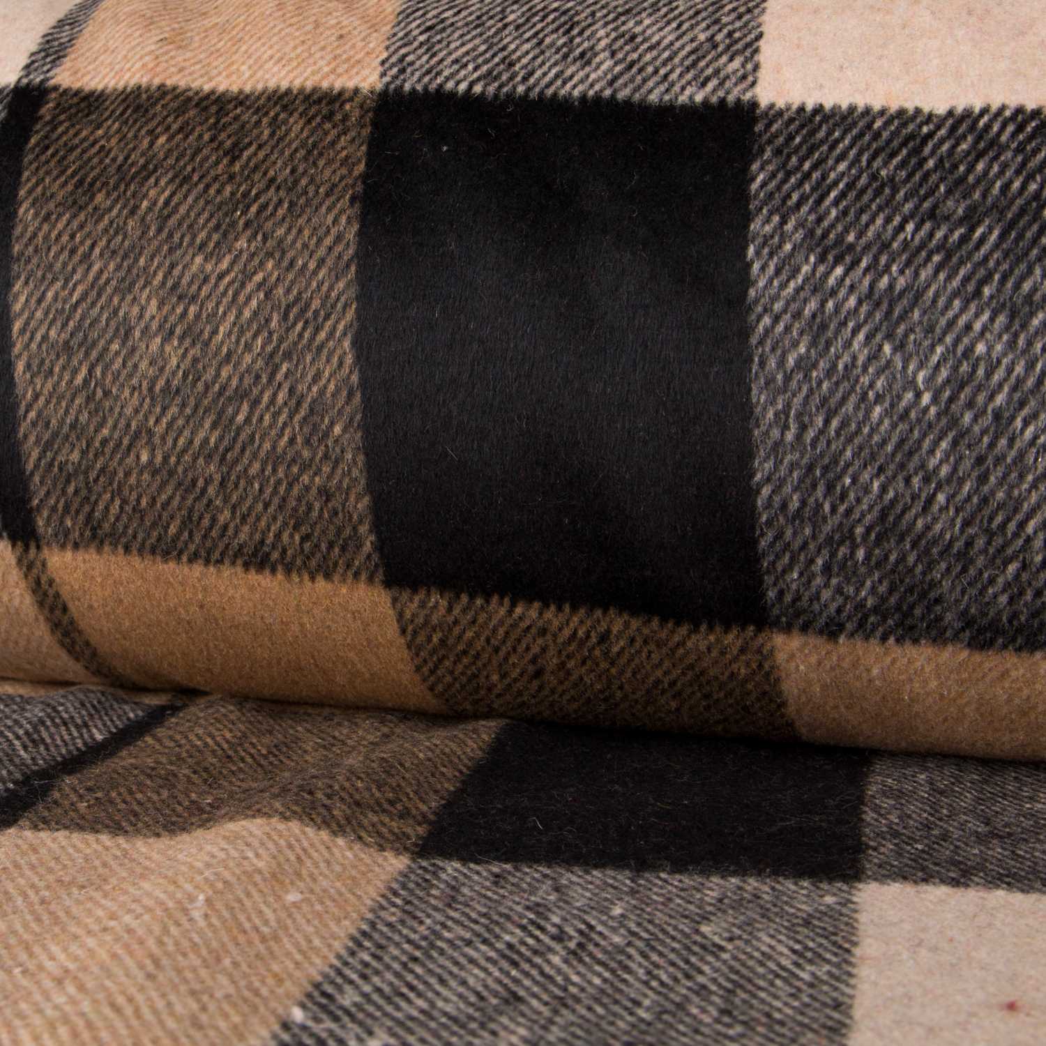 Mufflon Plaid Kamel Schwarz - Ribes y Casals
