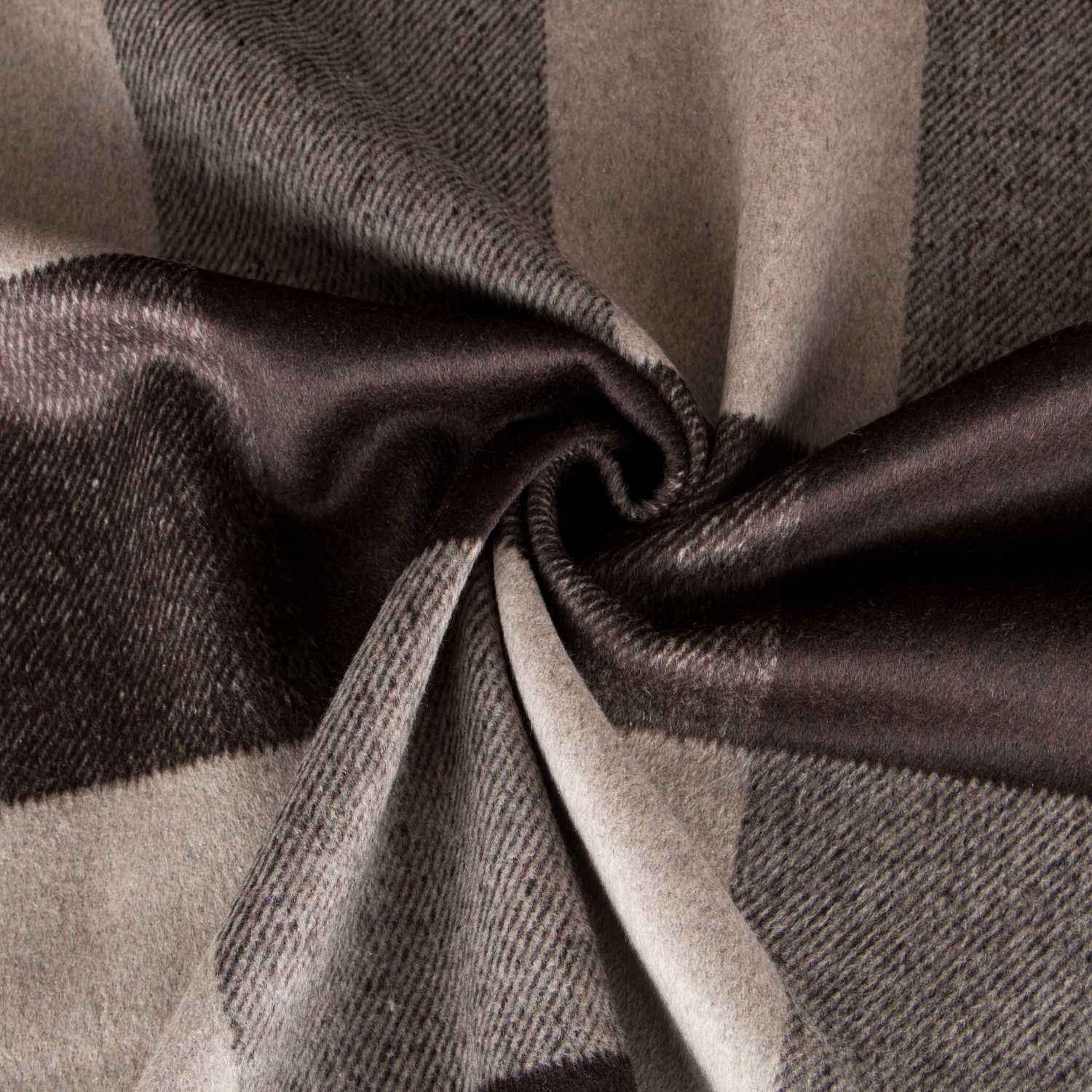 Mufflon Plaid Braun Grau - Ribes y Casals