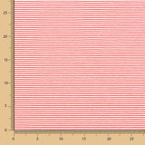 Gestrickte Viskose Rot Mini-Streifen - Ribes y Casals