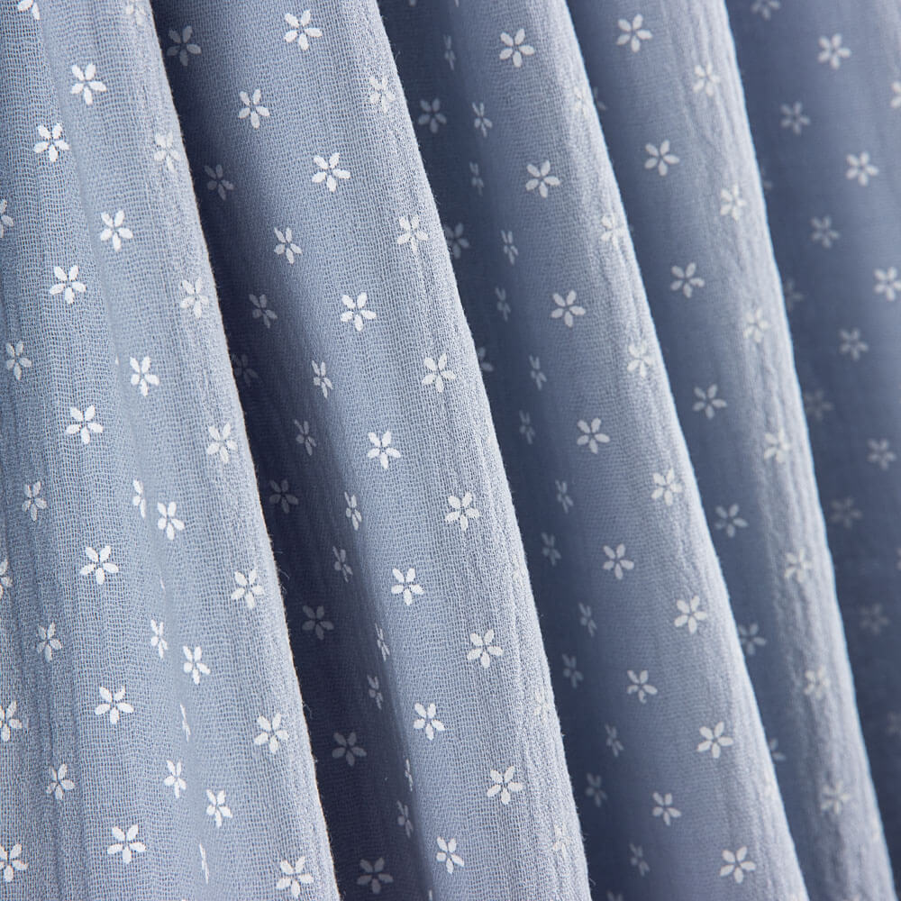 Kinder Baumwoll-Musselin Margarita Denim Blau - Ribes y Casals