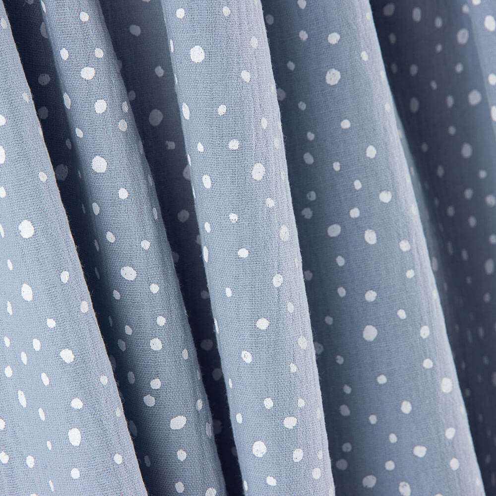 Kinder Baumwoll-Musselin mit Flecken Denim Blau - Ribes y Casals