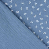 Kinder Baumwollmulltuch Medium Blau Zweige - Ribes y Casals