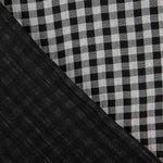 Schwarz-weiß karierter Double Face Musselin - Ribes y Casals