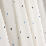Soft Dots Blau bedruckter Musselin - Ribes y Casals
