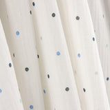 Soft Dots Blau bedruckter Musselin - Ribes y Casals