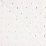 Soft Dots Bedruckter Musselin Beige - Ribes y Casals