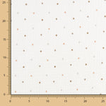 Soft Dots Bedruckter Musselin Beige - Ribes y Casals