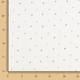 Soft Dots Bedruckter Musselin Beige - Ribes y Casals