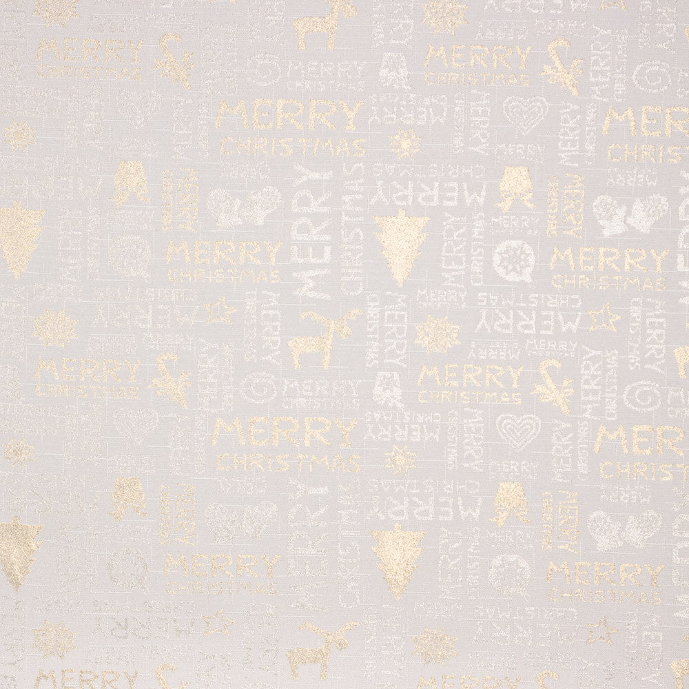 Lurex-Weihnachtsteppich Silberne Buchstaben - Ribes y Casals