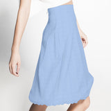 Neu Kreppsatin Puderblau - Ribes y Casals