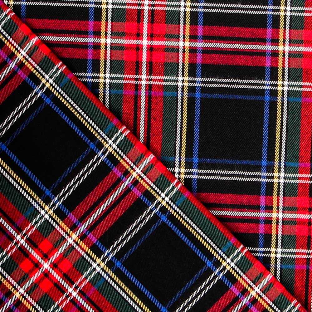 Twill Scotch Grün Rot - Ribes y Casals