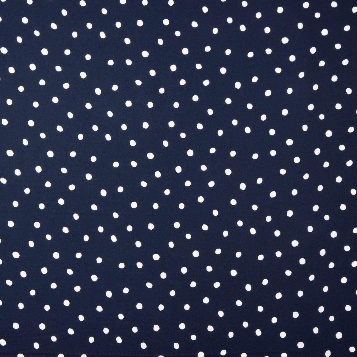 Flache Viskose Polka Dots Marine - Ribes y Casals