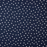 Flache Viskose Polka Dots Marine - Ribes y Casals