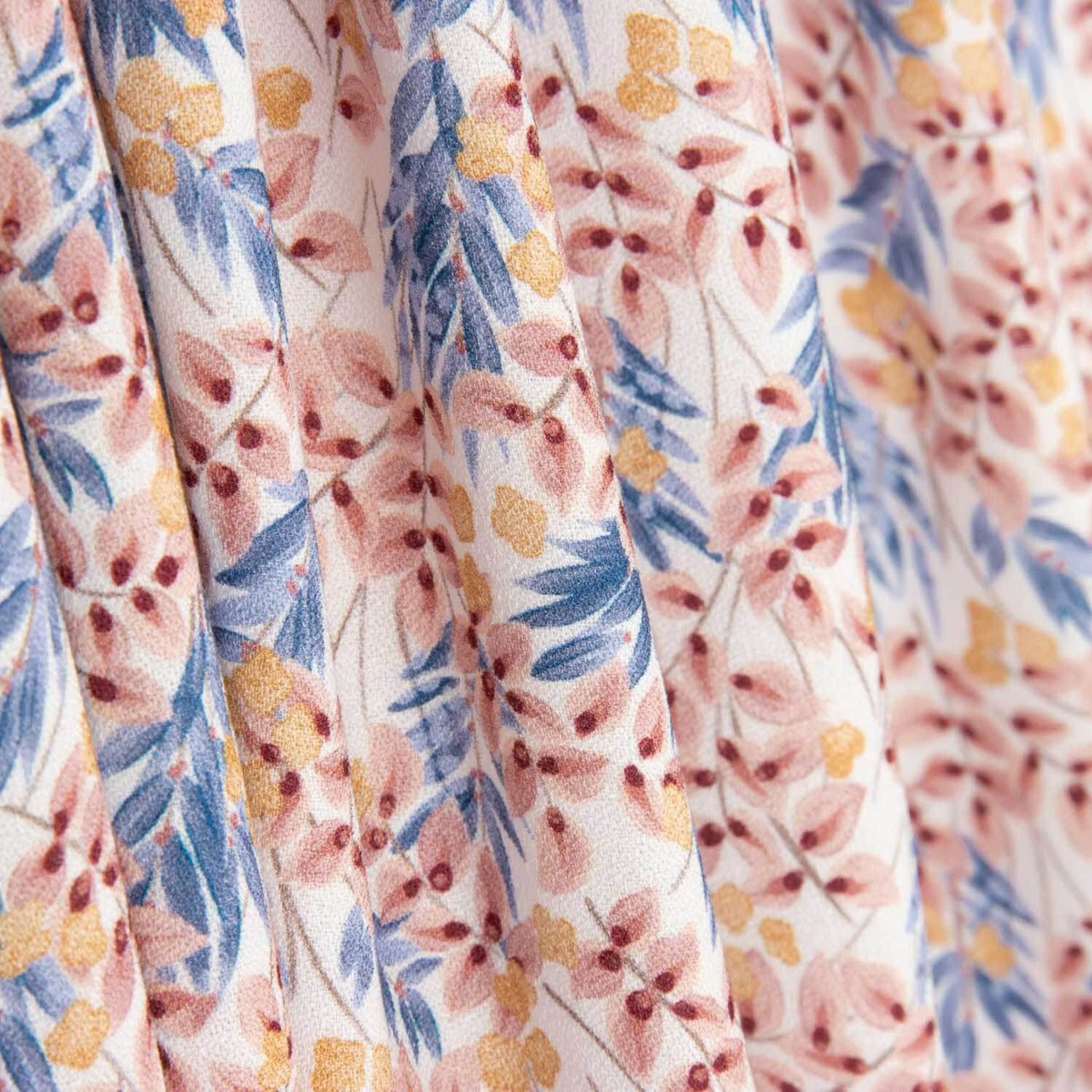 Retal-Krepp-Viskose Frühlingszweig 75 x 140 cm - Ribes y Casals