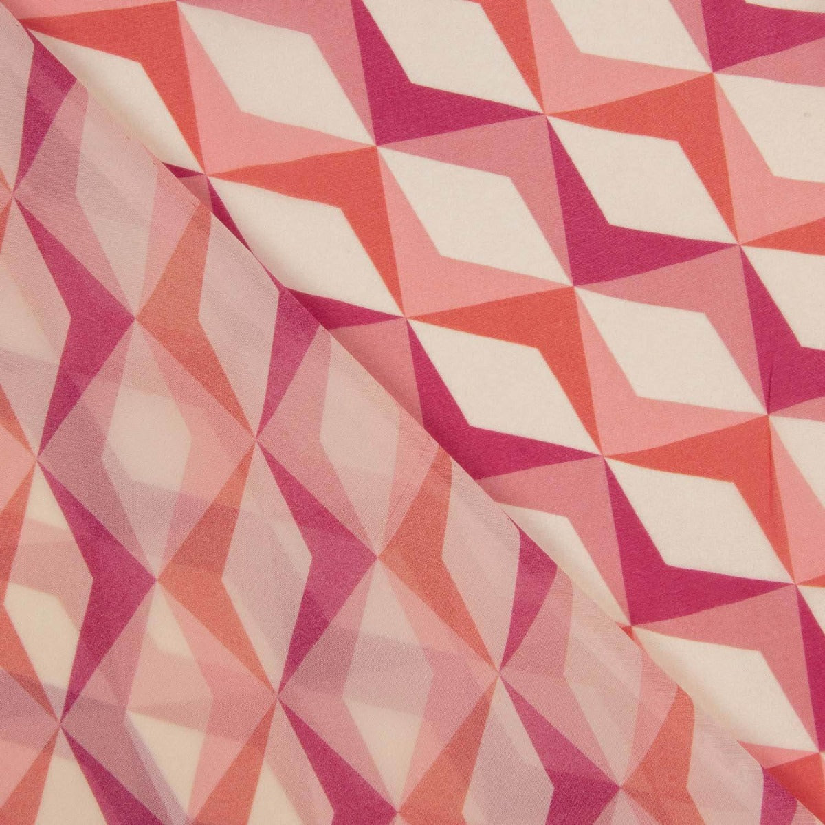 Vintage Rhombus Viskose Gaze - Ribes y Casals
