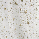 Organza Weißer Stern Gold - Ribes y Casals