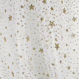 Organza Weißer Stern Gold - Ribes y Casals