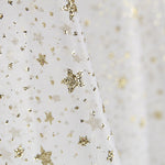 Organza Weißer Stern Gold - Ribes y Casals