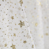 Organza Weißer Stern Gold - Ribes y Casals