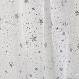 Organza Weiß Stern Silber - Ribes y Casals