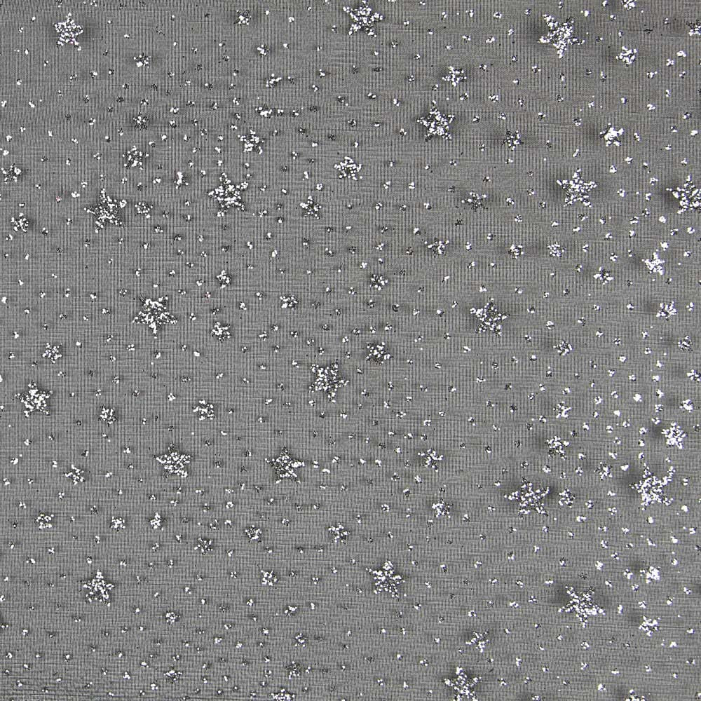 Organza Schwarzer Stern Silber - Ribes y Casals