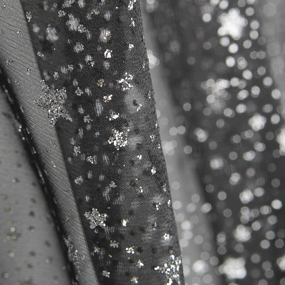 Organza Schwarzer Stern Silber - Ribes y Casals