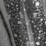 Organza Schwarzer Stern Silber - Ribes y Casals