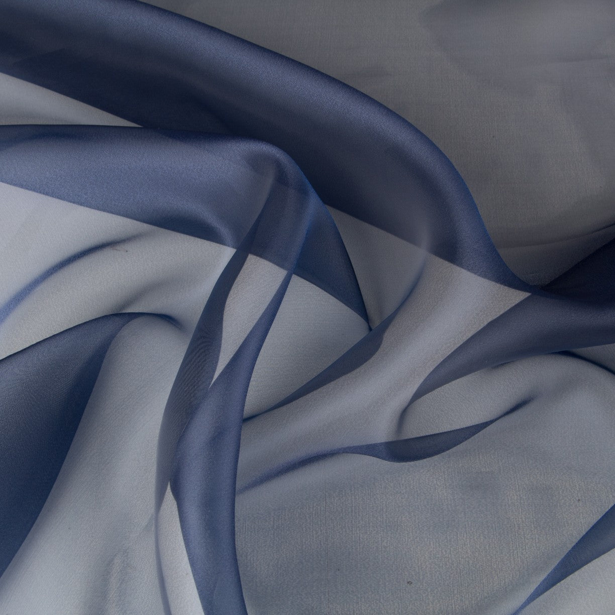 Reststück Organza aus Polyester, marineblau – verschiedene Maße x Breite 150 cm - Ribes y Casals