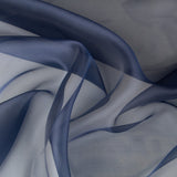 Reststück Organza aus Polyester, marineblau – verschiedene Maße x Breite 150 cm - Ribes y Casals