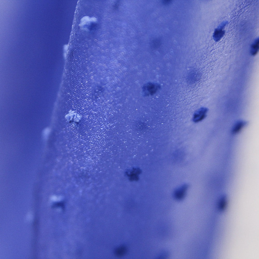 Polyester Plumeti Organza Blau - Ribes y Casals
