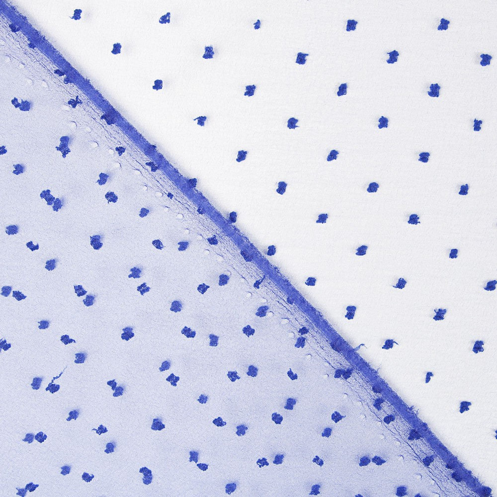 Polyester Plumeti Organza Blau - Ribes y Casals