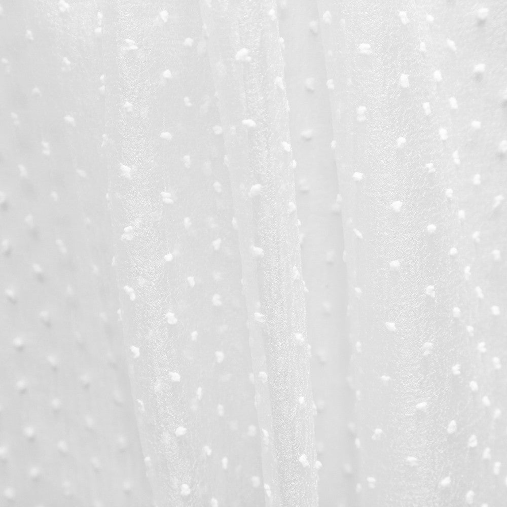 Organza Polyester Plumeti Weiß - Ribes y Casals