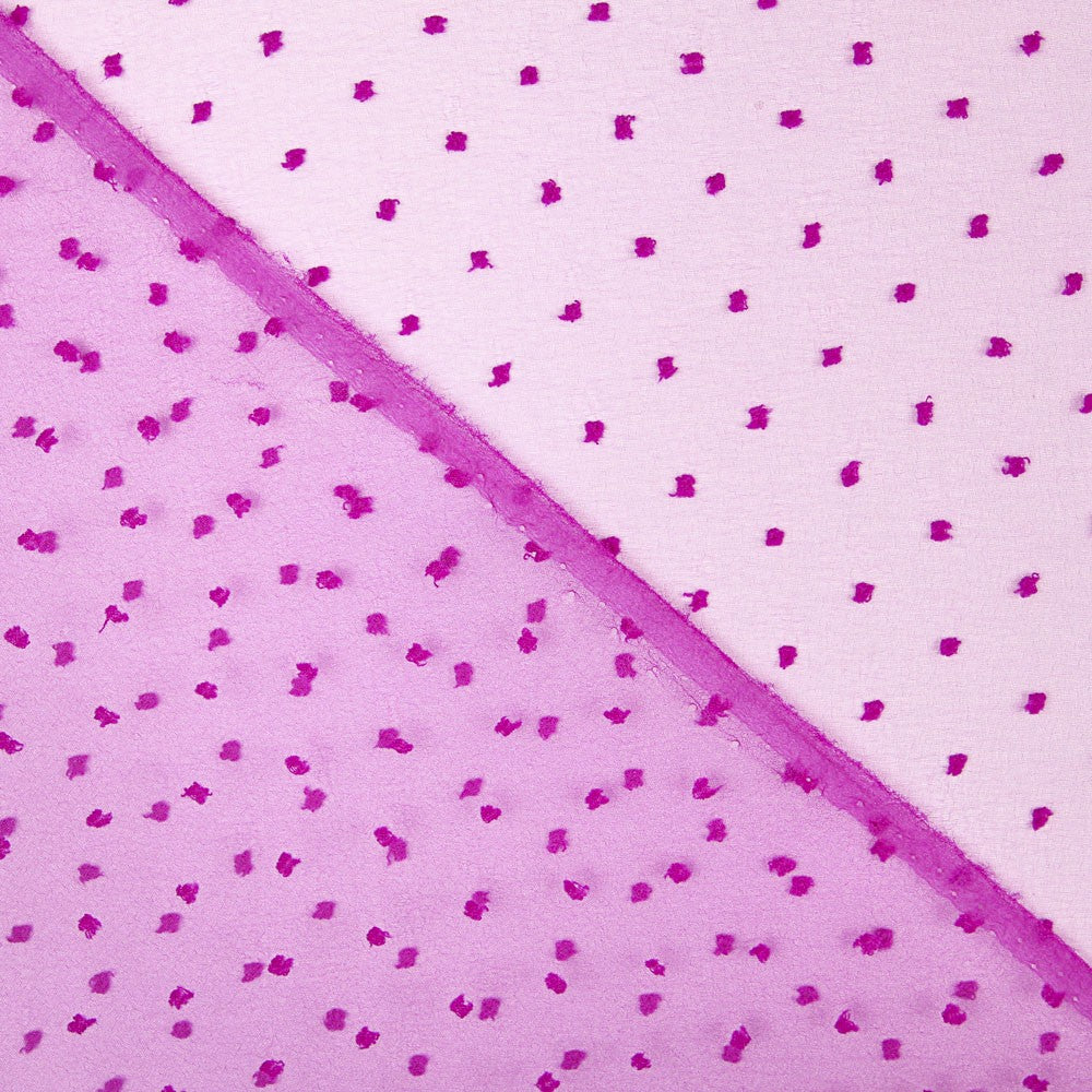 Polyester Plumeti Bougainvillea Organza - Ribes y Casals