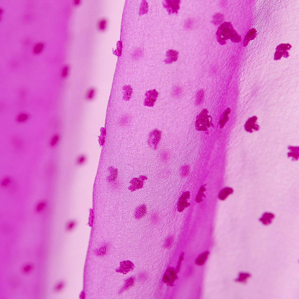 Polyester Plumeti Bougainvillea Organza - Ribes y Casals