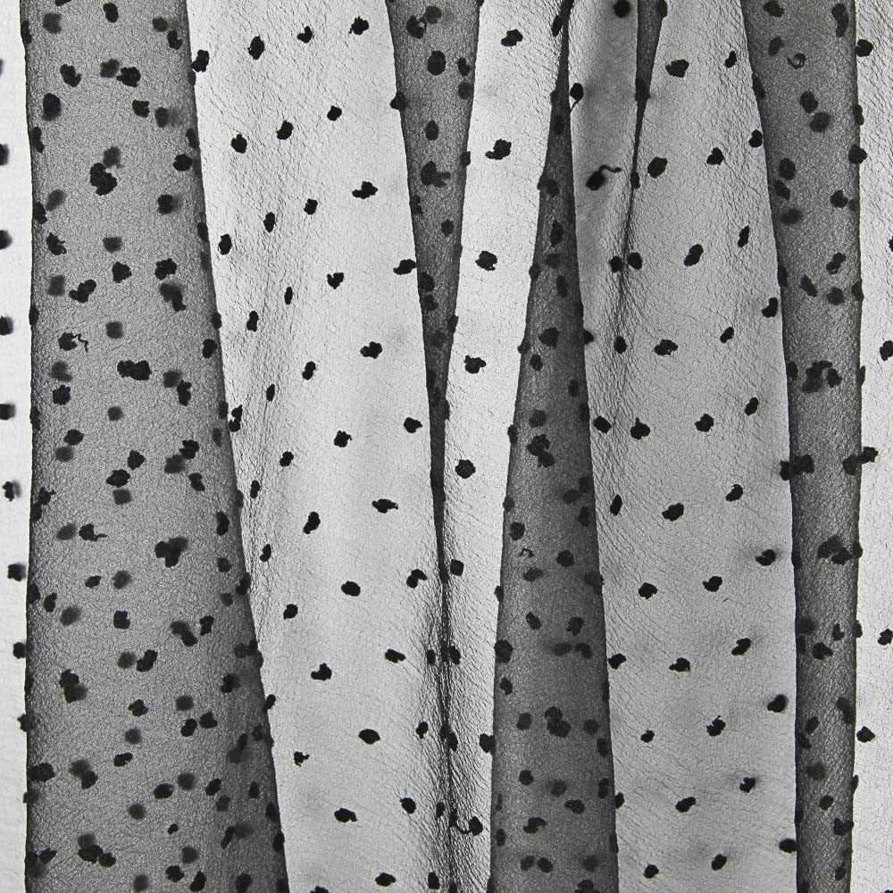 Organza Polyester Plumeti Schwarz - Ribes y Casals