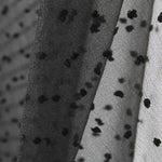 Organza Polyester Plumeti Schwarz - Ribes y Casals