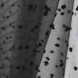 Organza Polyester Plumeti Schwarz - Ribes y Casals