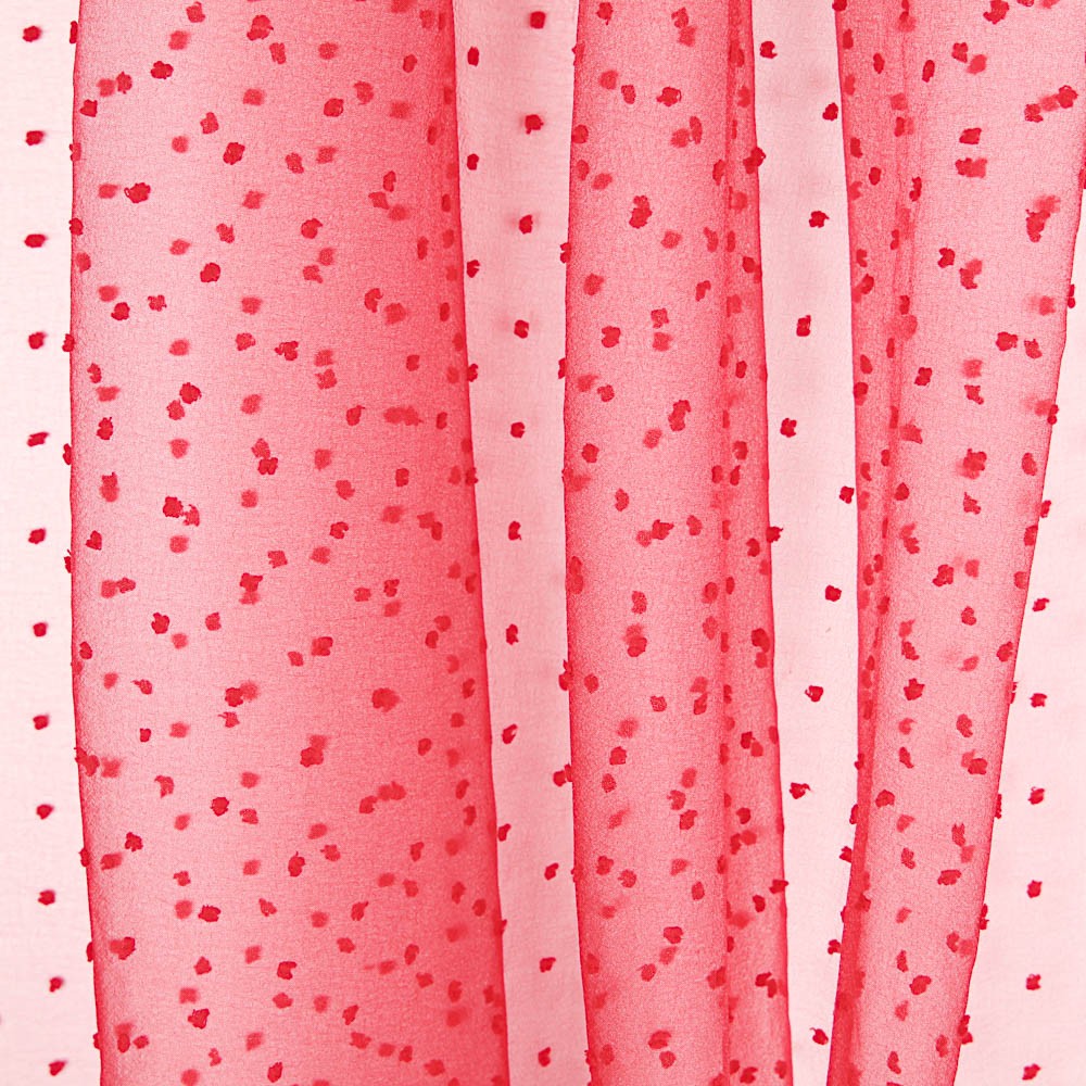 Organza Polyester Plumeti Rot - Ribes y Casals