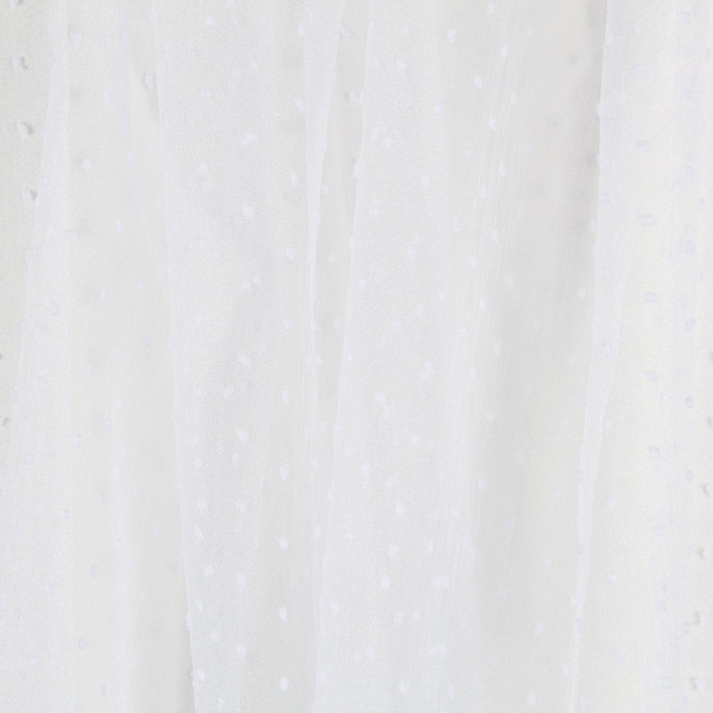 Optisch weißer Plumeti Organza - Ribes y Casals