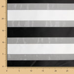 Organza-Streifen Weiß Schwarz - Ribes y Casals