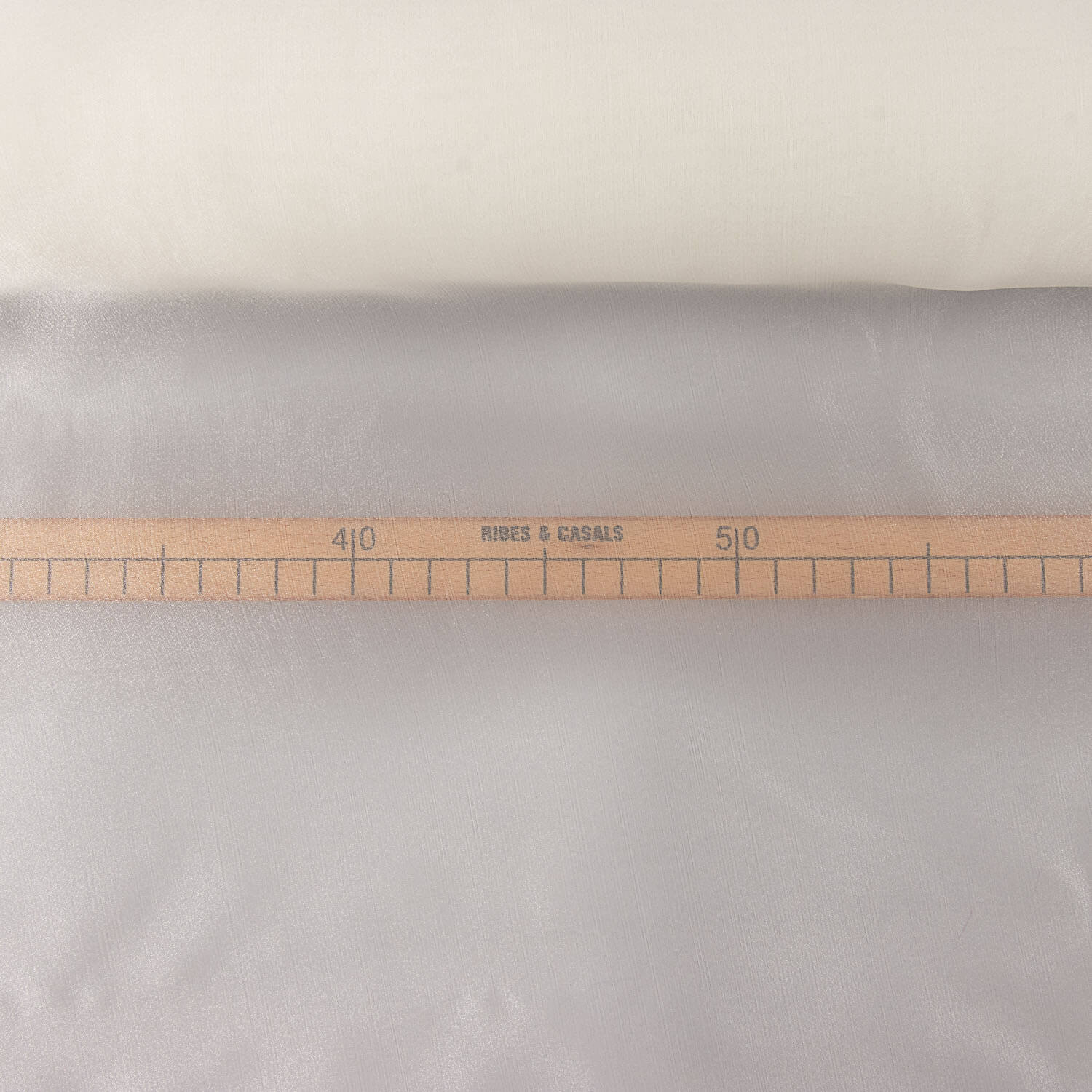 Weißes Natur-Polyester-Organza - Ribes y Casals