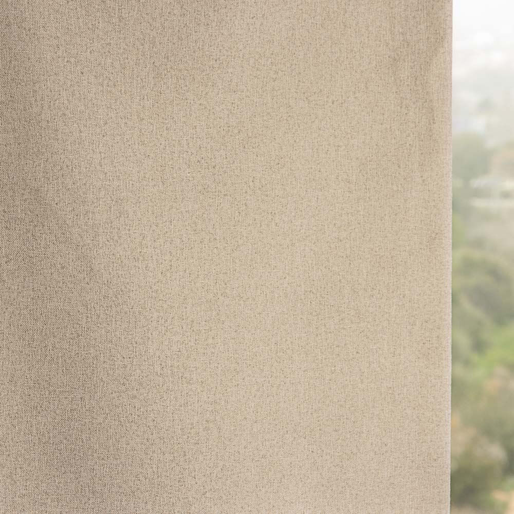 Stoffrest Verdunkelungsstoff 100 % feuerfest Contract Beige – verschiedene Maße x Breite 300 cm - Ribes y Casals